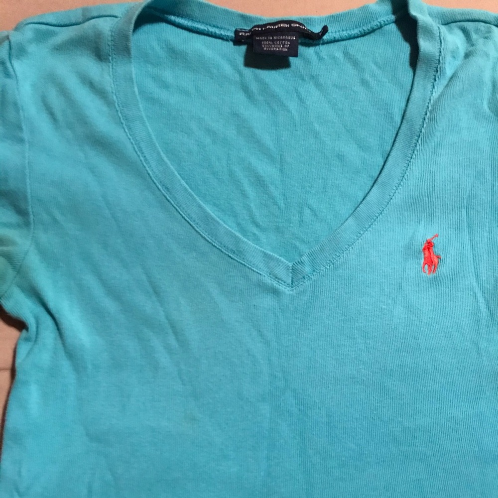 Bright Blue Ralph Lauren V-neck